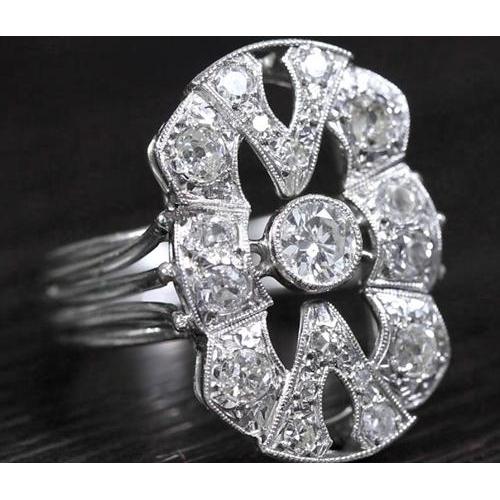 Like La Belle Epoque Jewelry Real Diamond Vintage Style Ring 2 Carats