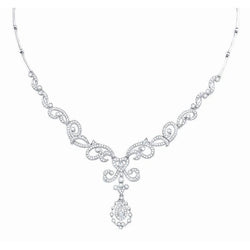 Like La Belle Epoque Jewelry Round Natural Diamond Ladies Necklace