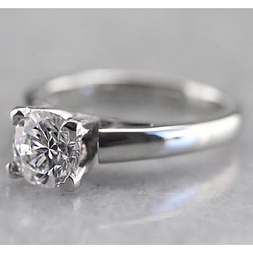1 Carat Round Solitaire Natural Earth Mined Diamond Ring