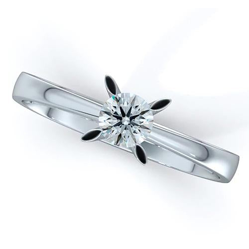 Natural Diamond Ring 1ct - White Gold 14K