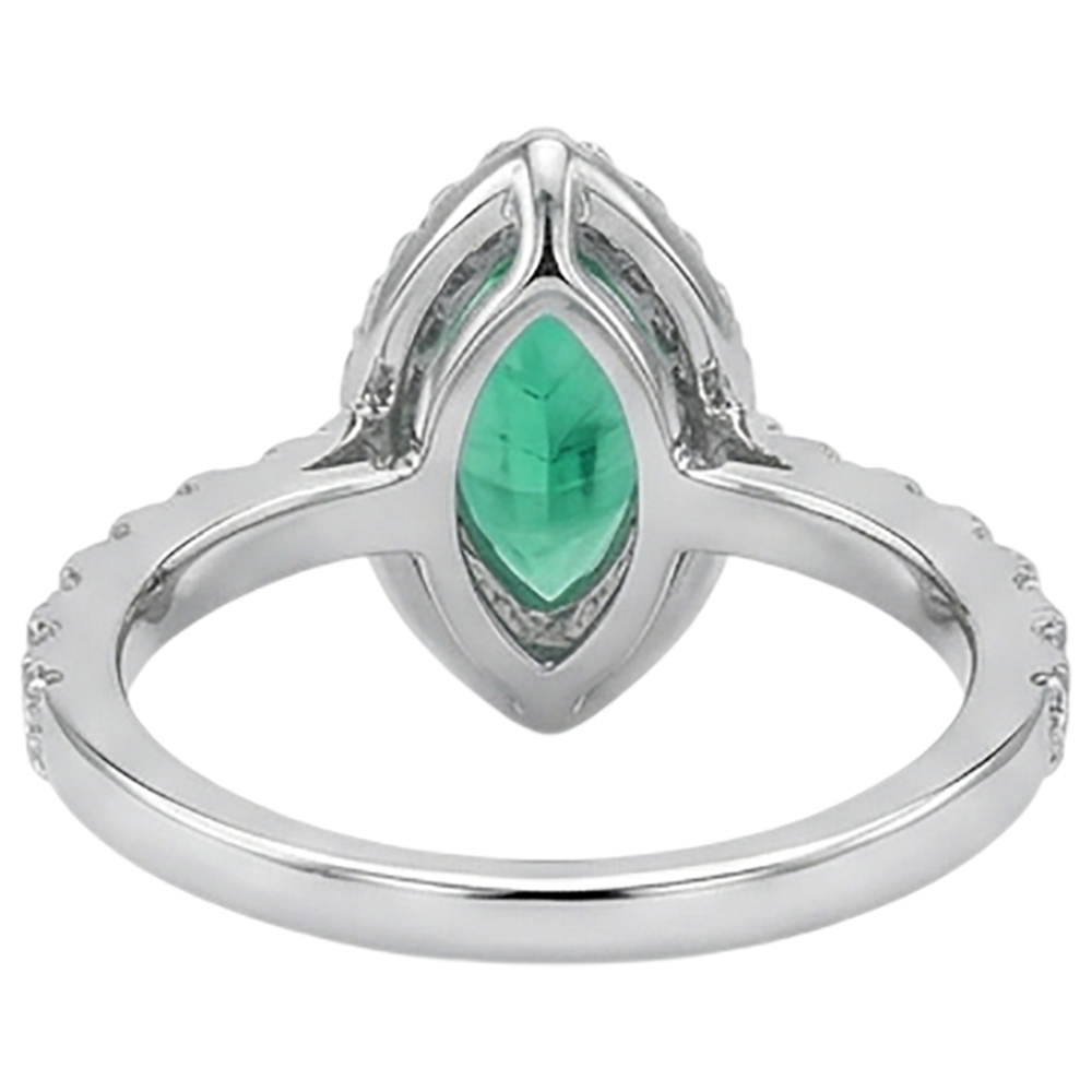 Luxury Gemstone Ring 3 ct – back view