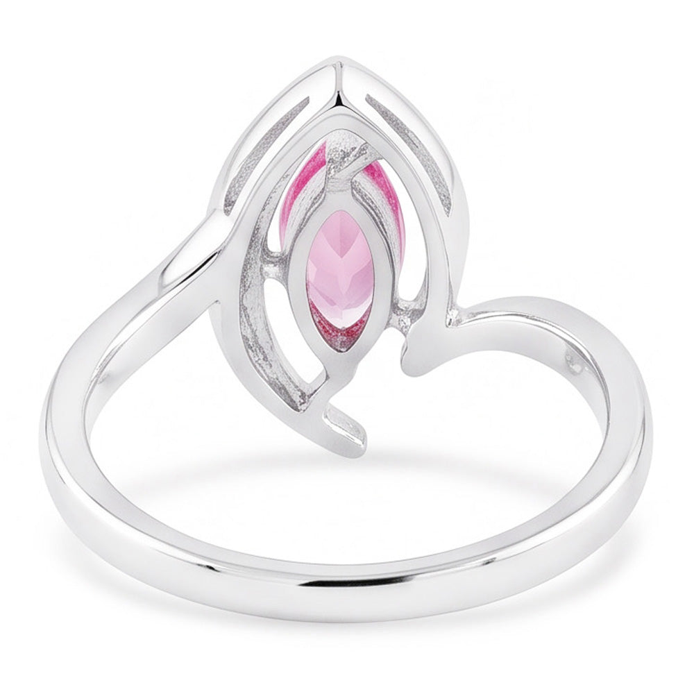 Marquise Cut Pink Sapphire Natural Earth Mined Diamond ( Not Lab Grown )  Ring 1.75 Carats Gemstone Jewelry