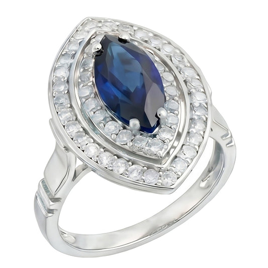 Marquise Cut Sapphire 3ct Engagement Ring
