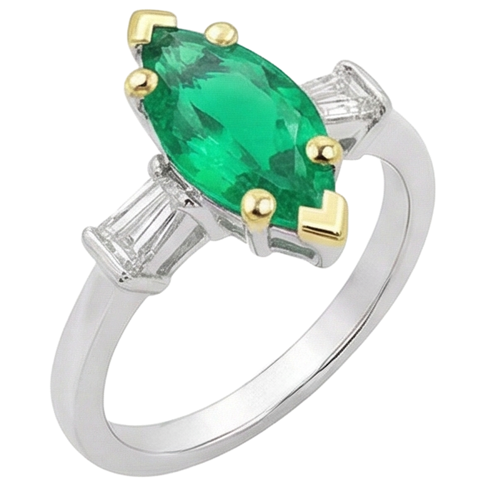 Elegant Gemstone Ring 3.50 ct – angle view