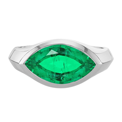GIA-Certified Gemstone Ring – Colombian Emerald 4 ct 14 Karat