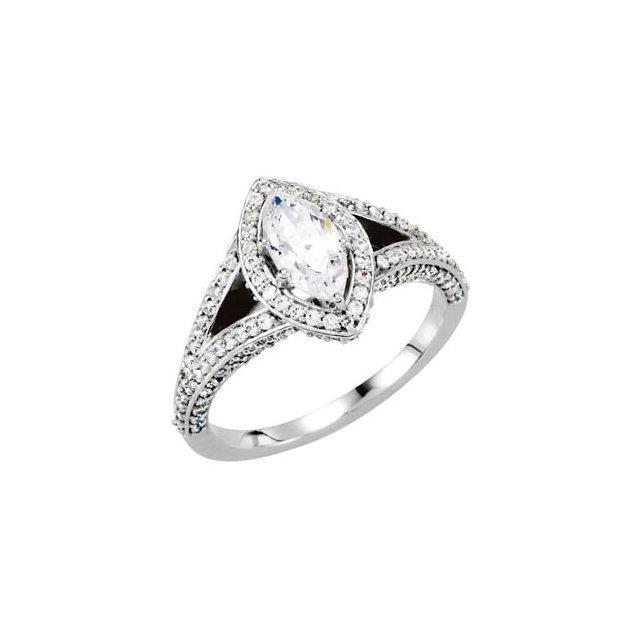 Marquise Genuine Diamond Engagement Ring 2.70 Carats Halo Jewelry