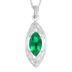 GIA Certified Precious Stone Pendant – Colombian Emerald 2.50 ct