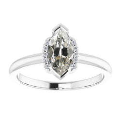 Handcrafted Diamond Halo Engagement Ring 1 ct – HarryChadEnt