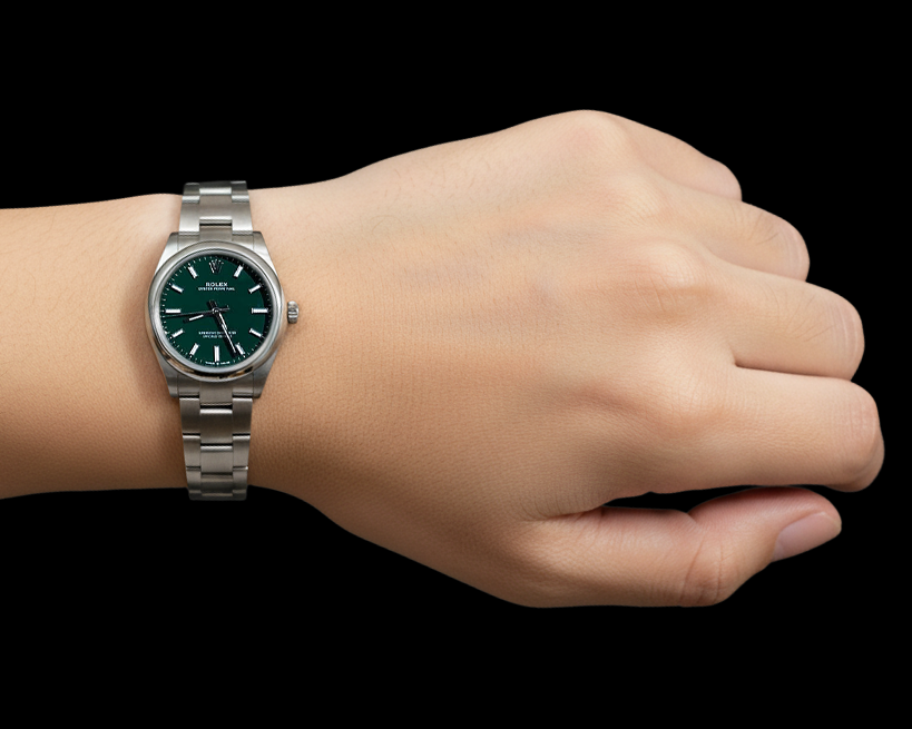 Men 31mm Rolex Green Luminous Watch P5