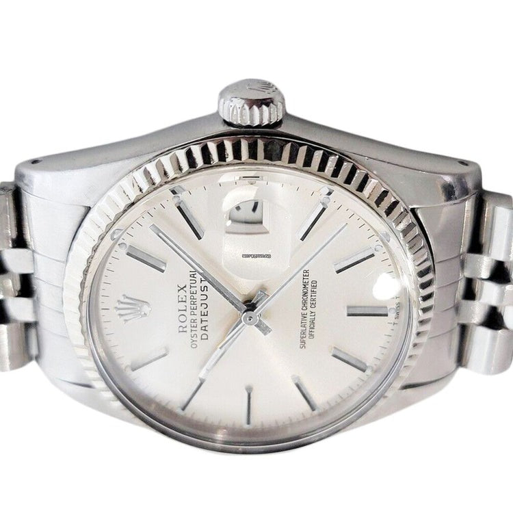 Silver Dial Fluted Bezel Ss Bracelet