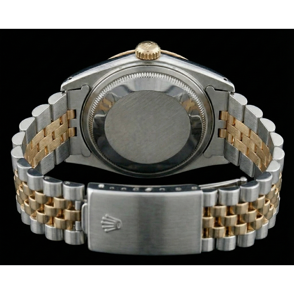 Men Rolex Stainless Steel & Watch Blue Dial QUICK SET