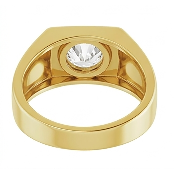 Men's Antique Cushion Diamond Gentleman's Ring 1.50 ct