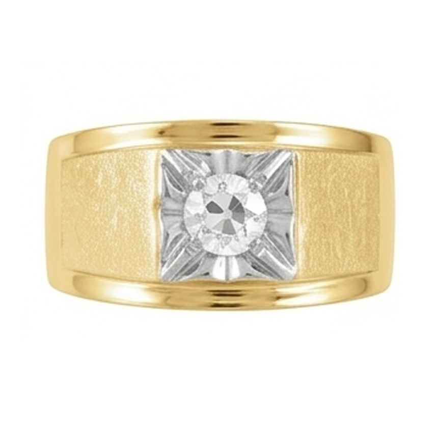Men's Handcrafted IGI Certified Brilliant Diamond Gentleman's