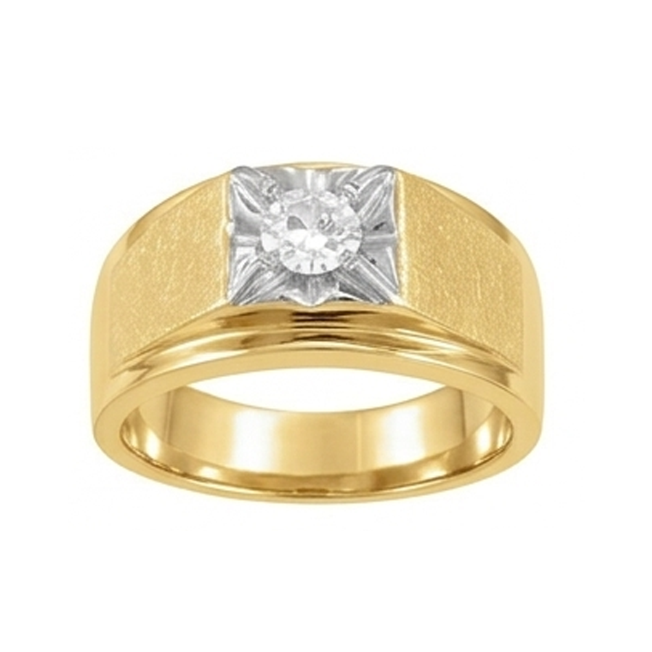 Men's Handcrafted IGI Certified Brilliant Diamond Gentleman's