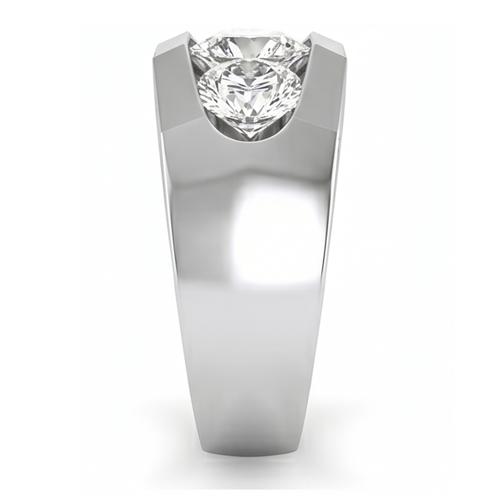 Men's Real Natural Earth Mined Diamond ( Not Lab Grown ) Ring 3 Stone Gold 2 Carats