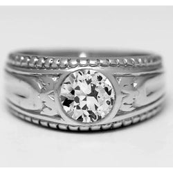 Men's Fine Diamond Gentleman's Ring – Old Mine Cut 2 ct 10K