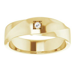 Men's Handmade Gentleman's Ring with IGI Certified Brilliant