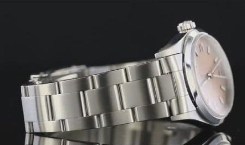 Smooth Bezel Pink Dial Ss