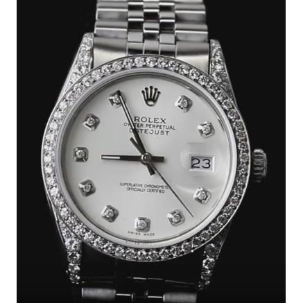 Rolex Watch Custom Diamond Bezel