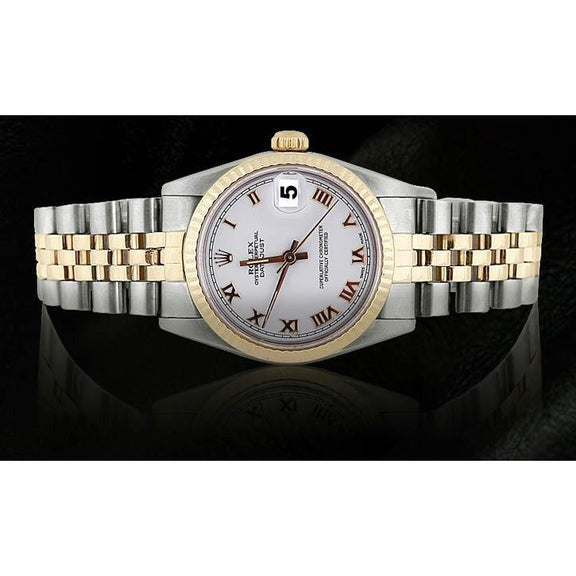 Rolex Datejust White Roman Dial