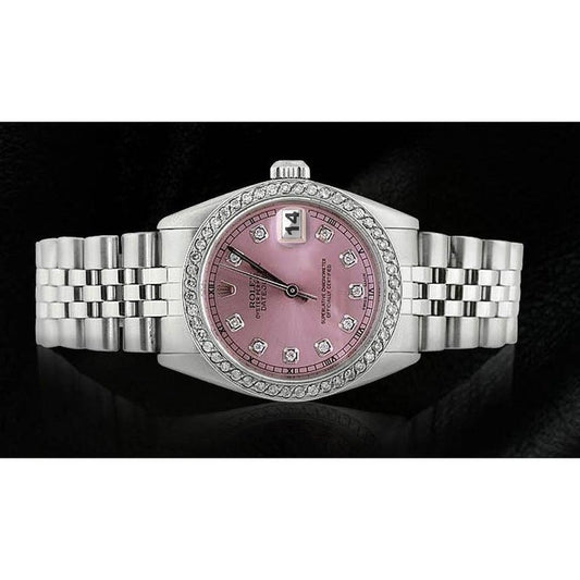 Watch Pink Diamond Dial Bezel