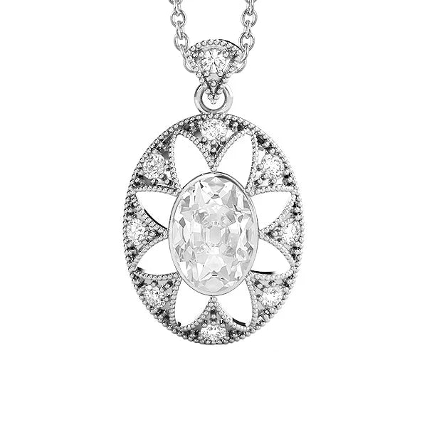 Sparkling Fine Diamond Pendant Necklace 2 ct – main view