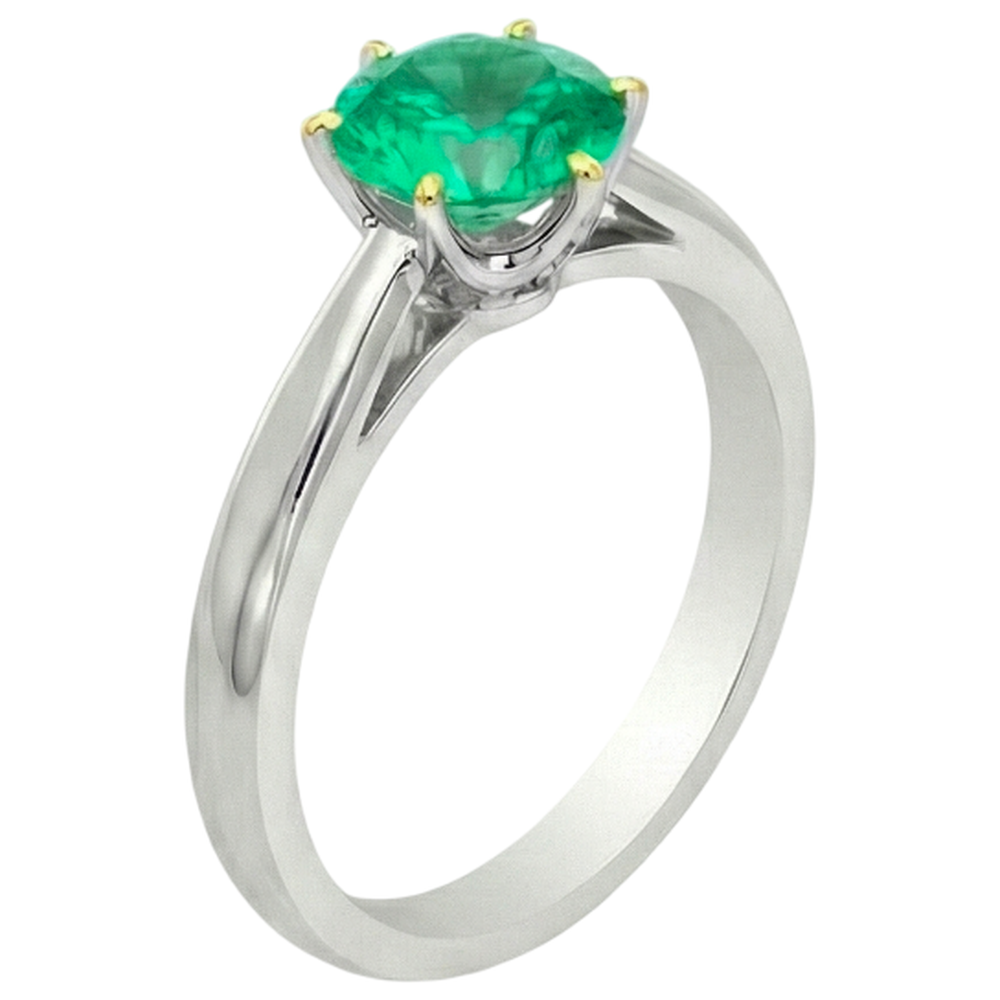 Handcrafted Precious Stone Ring 2.50 ct – angle view