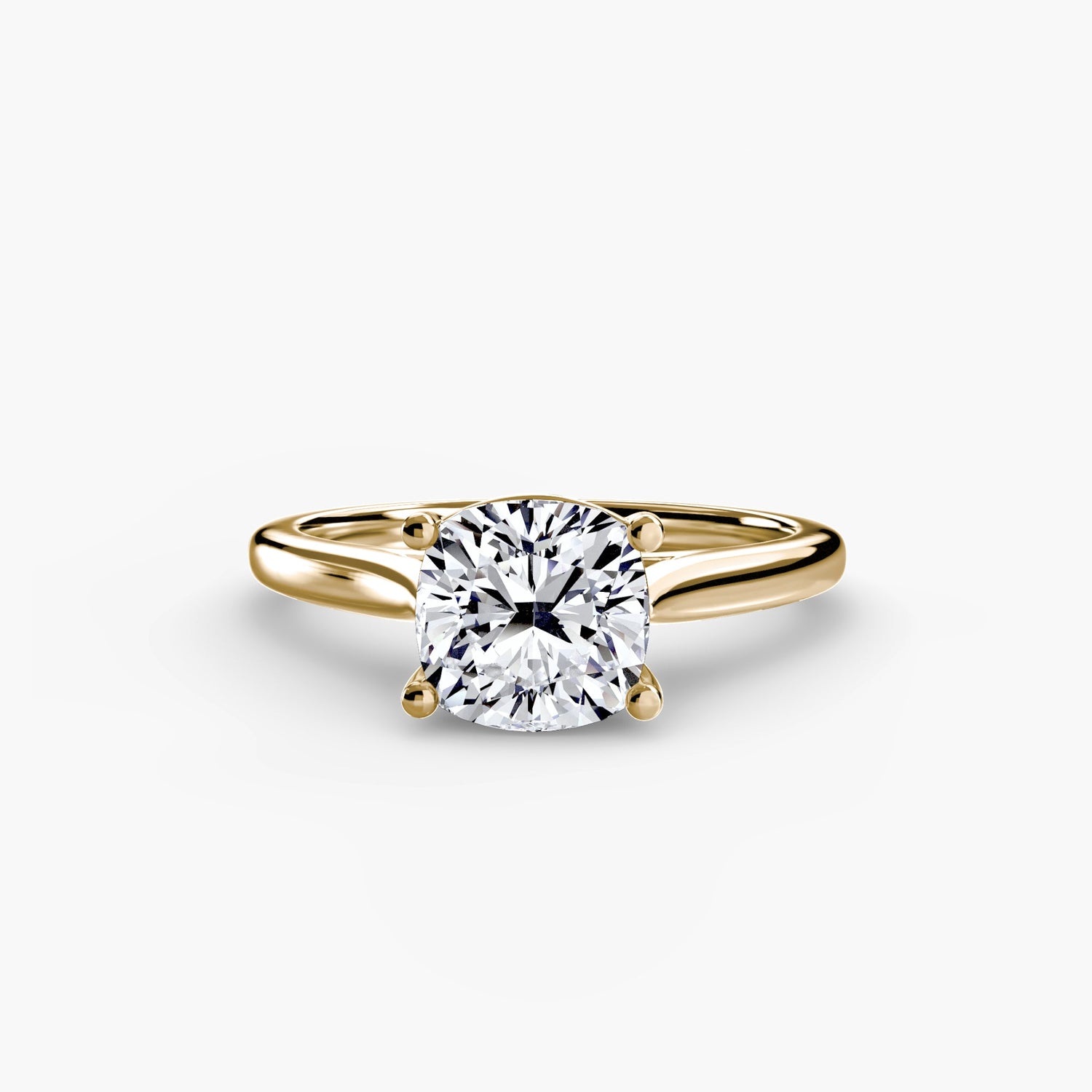 Setting Gold with Diamond – angle view