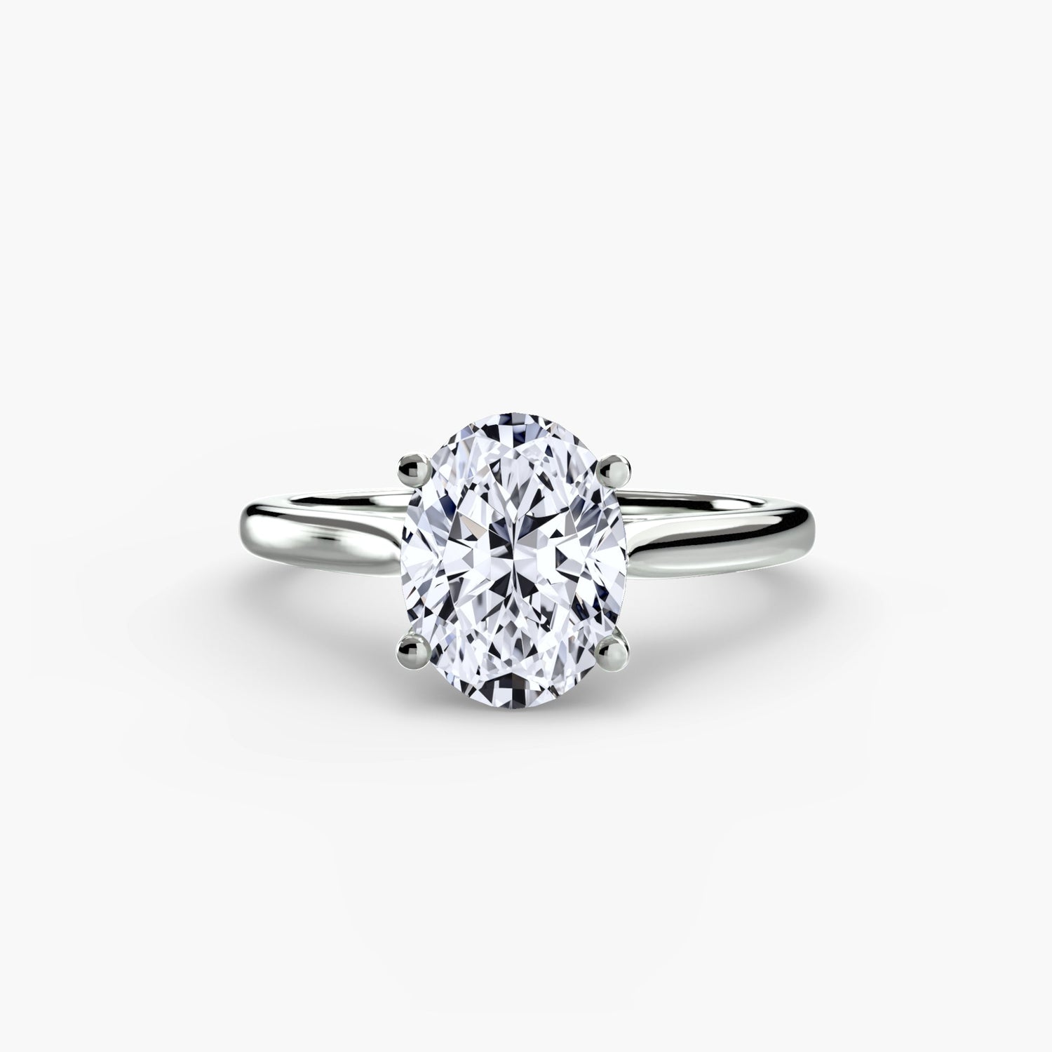 Real Diamond Setting ct Gold – profile view