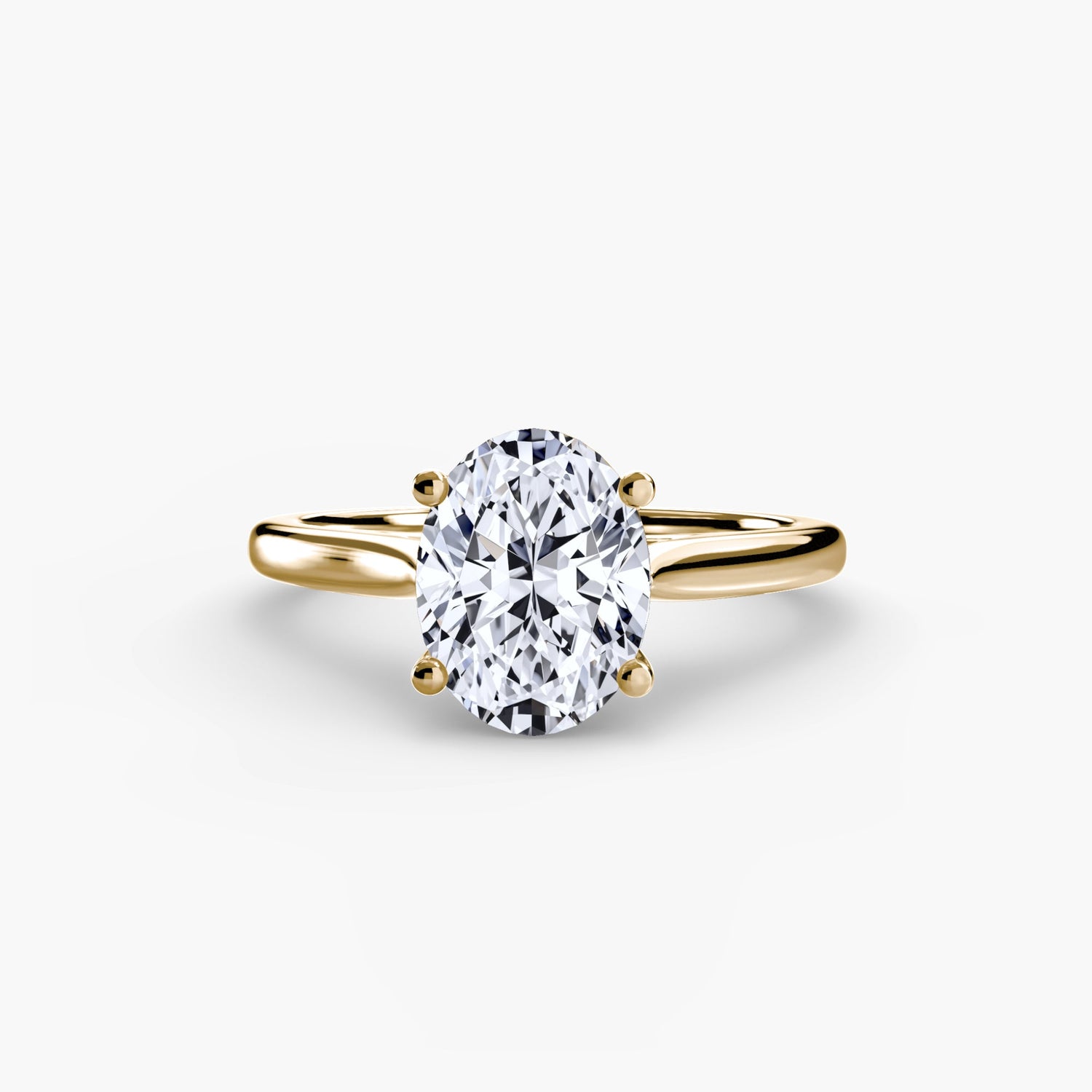 Handcrafted Diamond Setting ct – profile view
