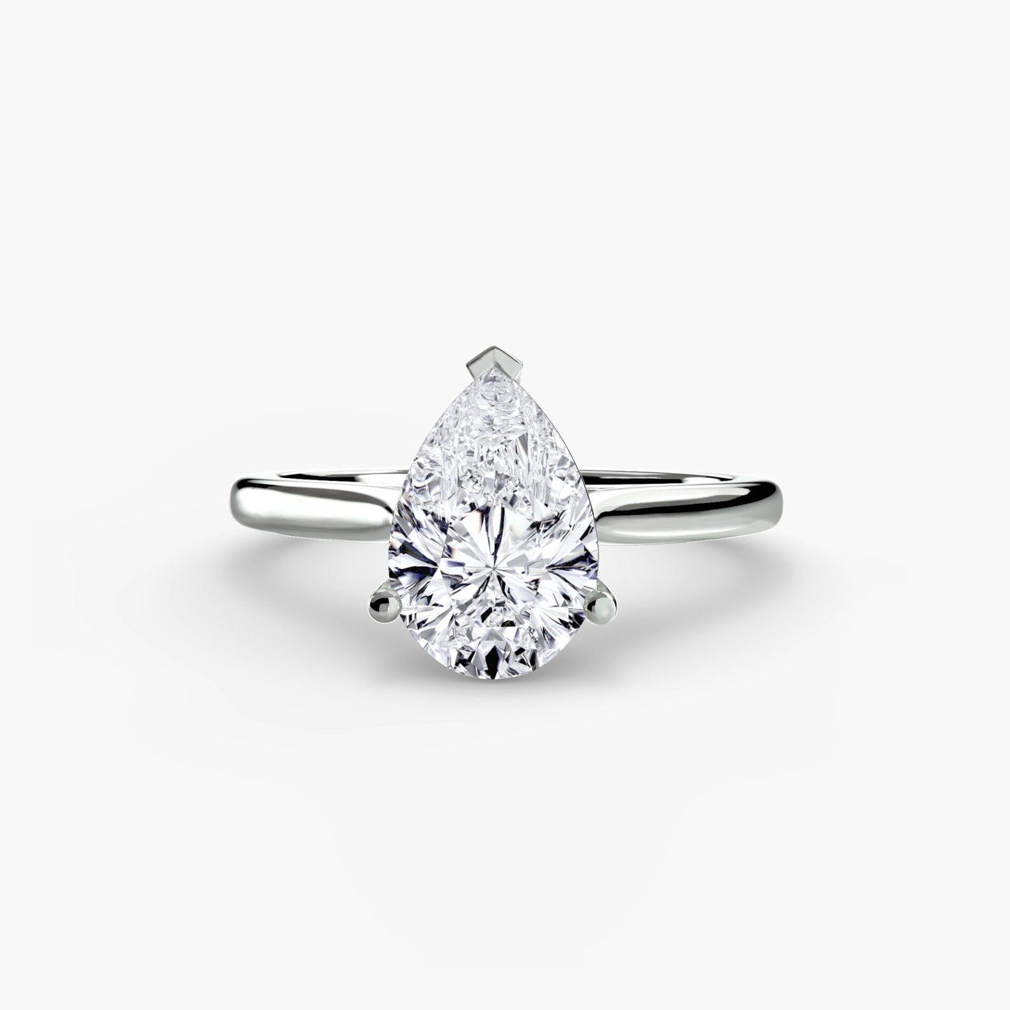 Diamond Setting in Gold – top view