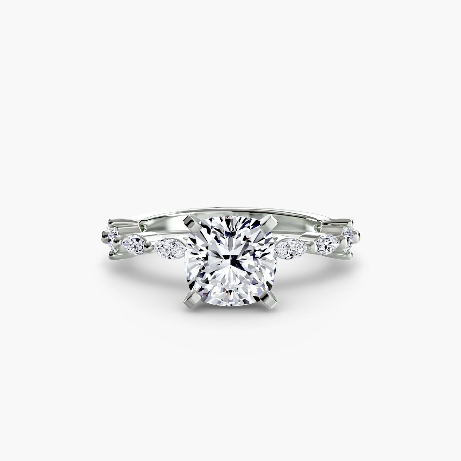 Authentic Precious Stone Setting – angle view