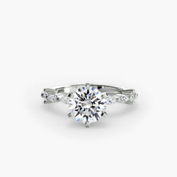 Handcrafted Setting with Pavé Precious Stone – ct