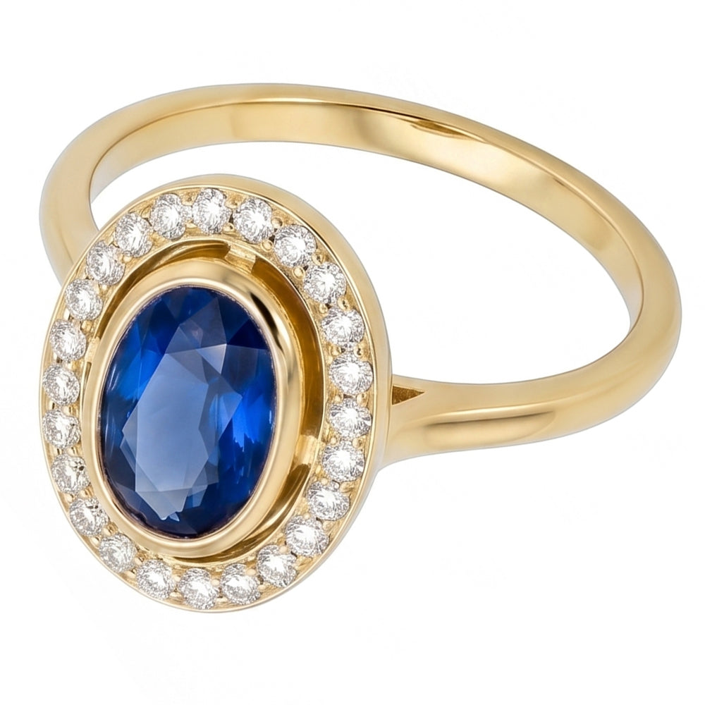 Natural Bezel Set oval Sri Lankan Sapphire 5 Carats Gemstone New