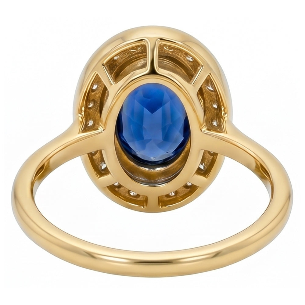 Natural Bezel Set oval Sri Lankan Sapphire 5 Carats Gemstone New