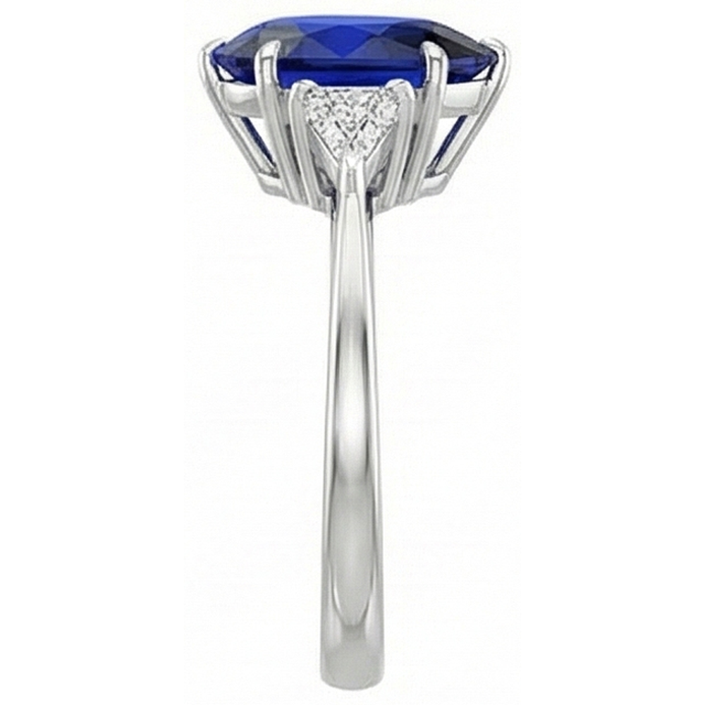 Natural Dark Blue Sapphire Ring