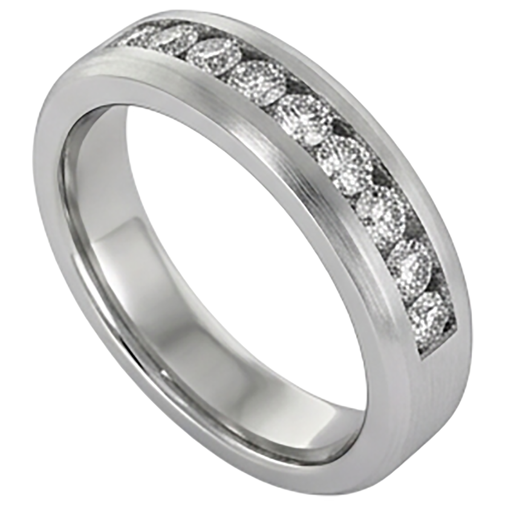 Natural Diamond Eternity Band 1.35ct - White Gold 14K