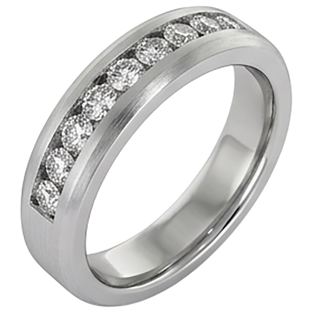 Natural Diamond Eternity Band 1.35ct - White Gold 14K
