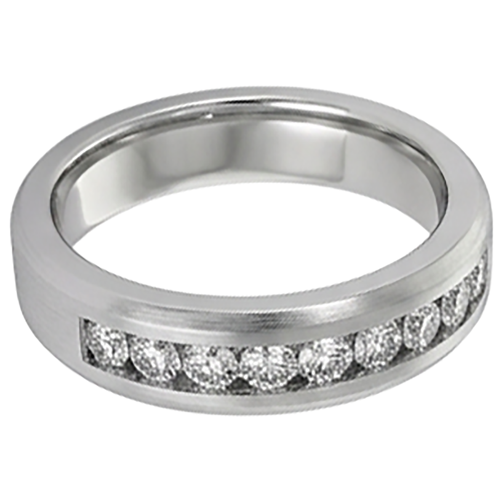 Natural Diamond Eternity Band 1.35ct - White Gold 14K