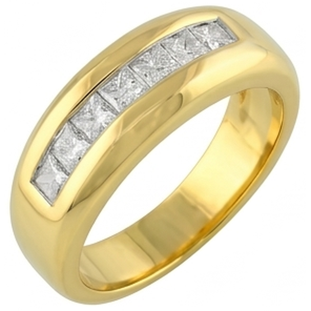 Natural Diamond Eternity Band 2ct - Yellow Gold 14K