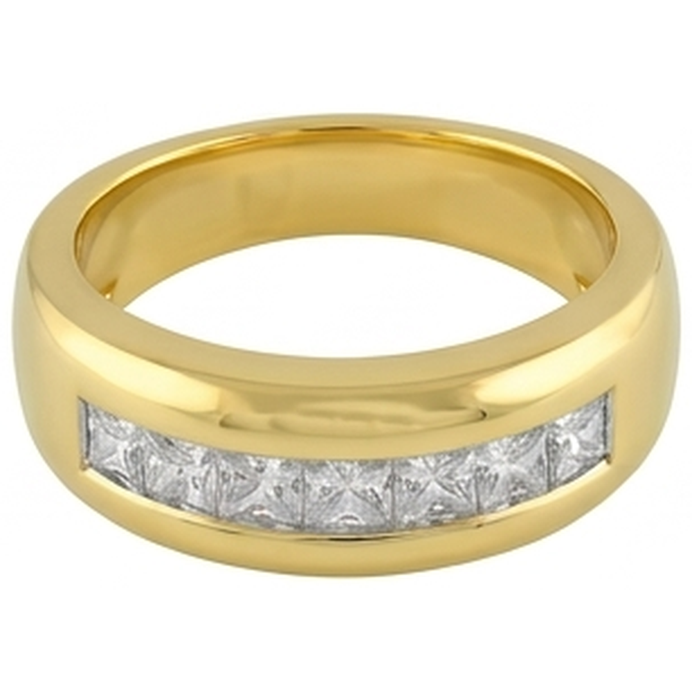 Natural Diamond Eternity Band 2ct - Yellow Gold 14K
