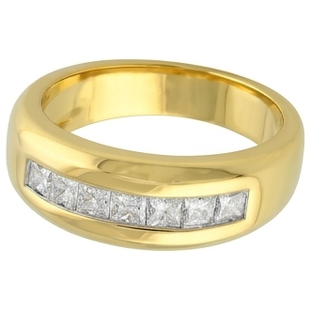 Natural Diamond Eternity Band 2ct - Yellow Gold 14K