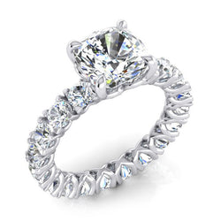 Natural Diamond Eternity Band 4ct - White Gold 14K