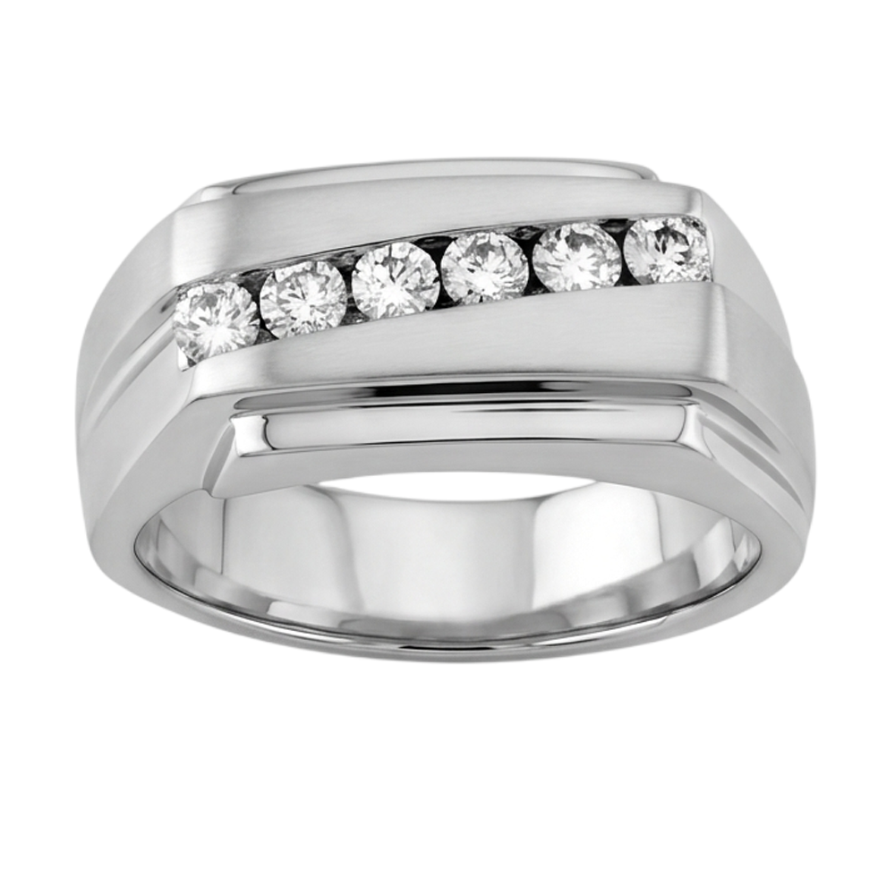 Natural Diamond Ring 0.50ct - White Gold 14K