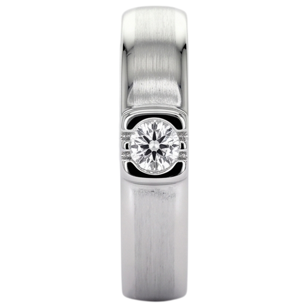Natural Diamond Ring 0.50ct - White Gold 14K