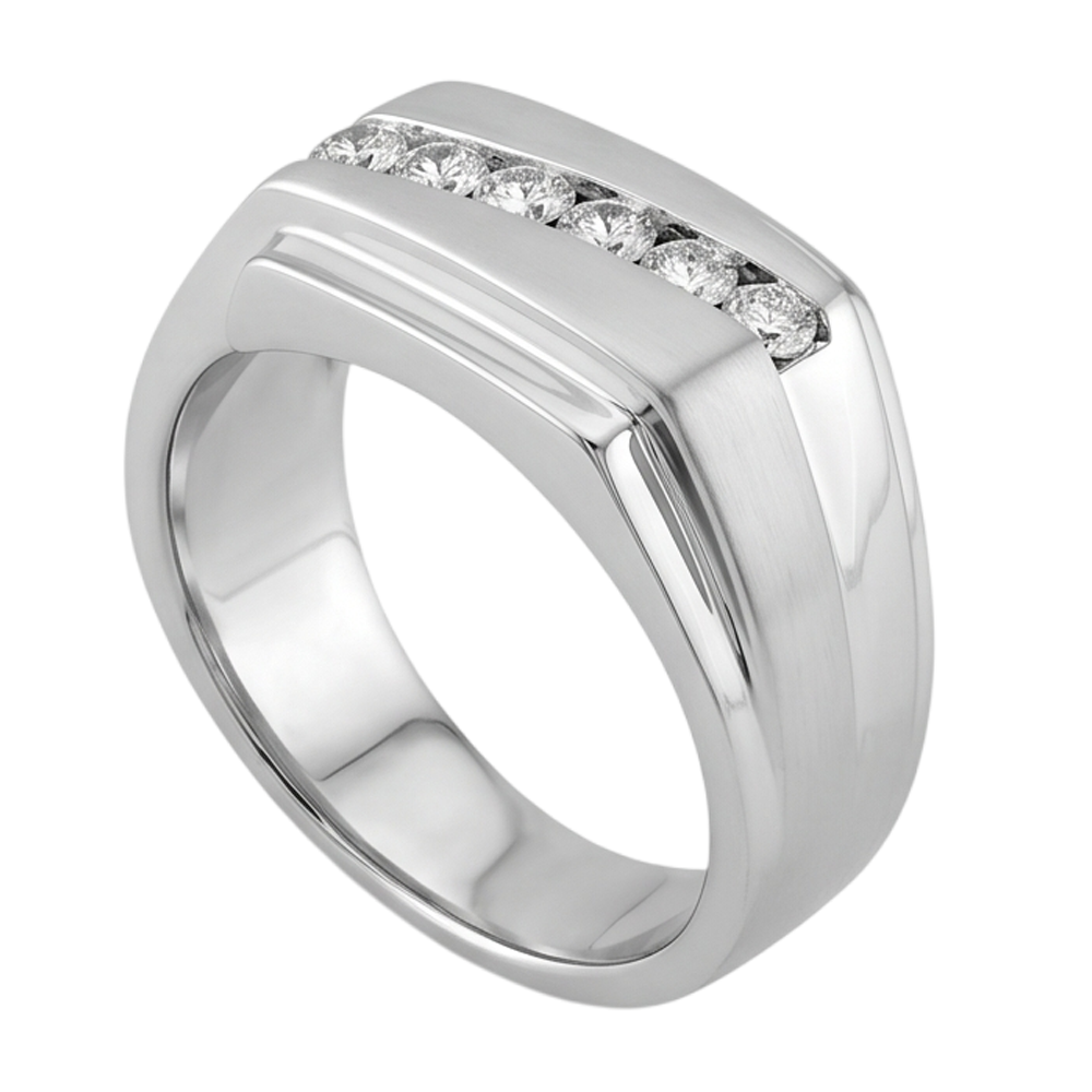 Natural Diamond Ring 0.50ct - White Gold 14K