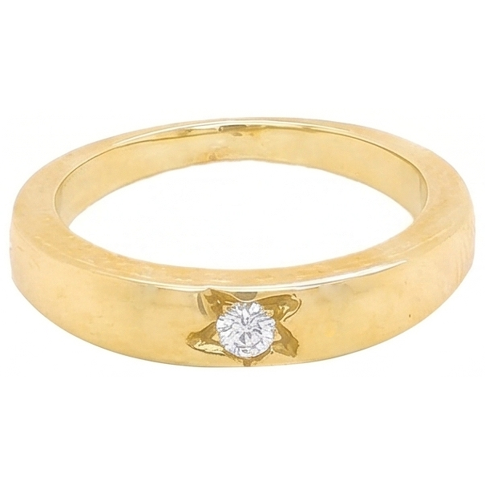 Natural Diamond Ring 0.50ct - Yellow Gold 14K