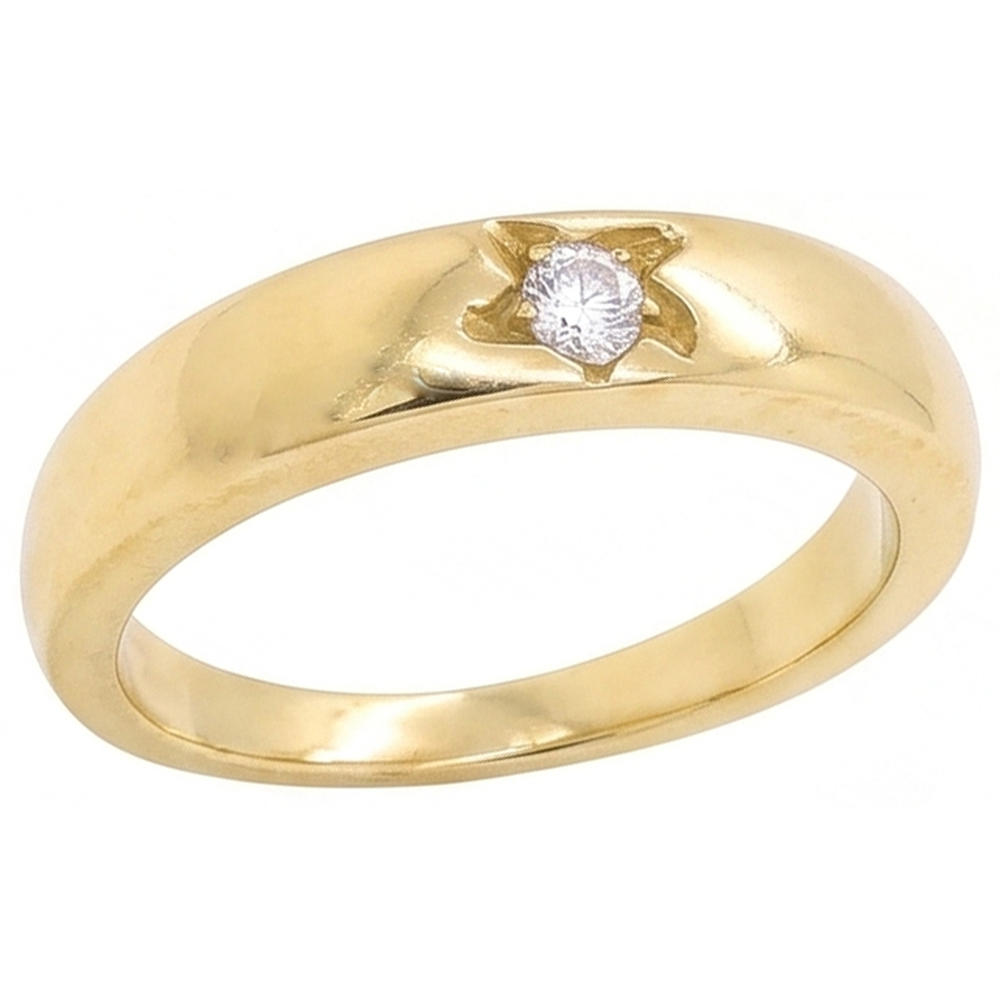Natural Diamond Ring 0.50ct - Yellow Gold 14K