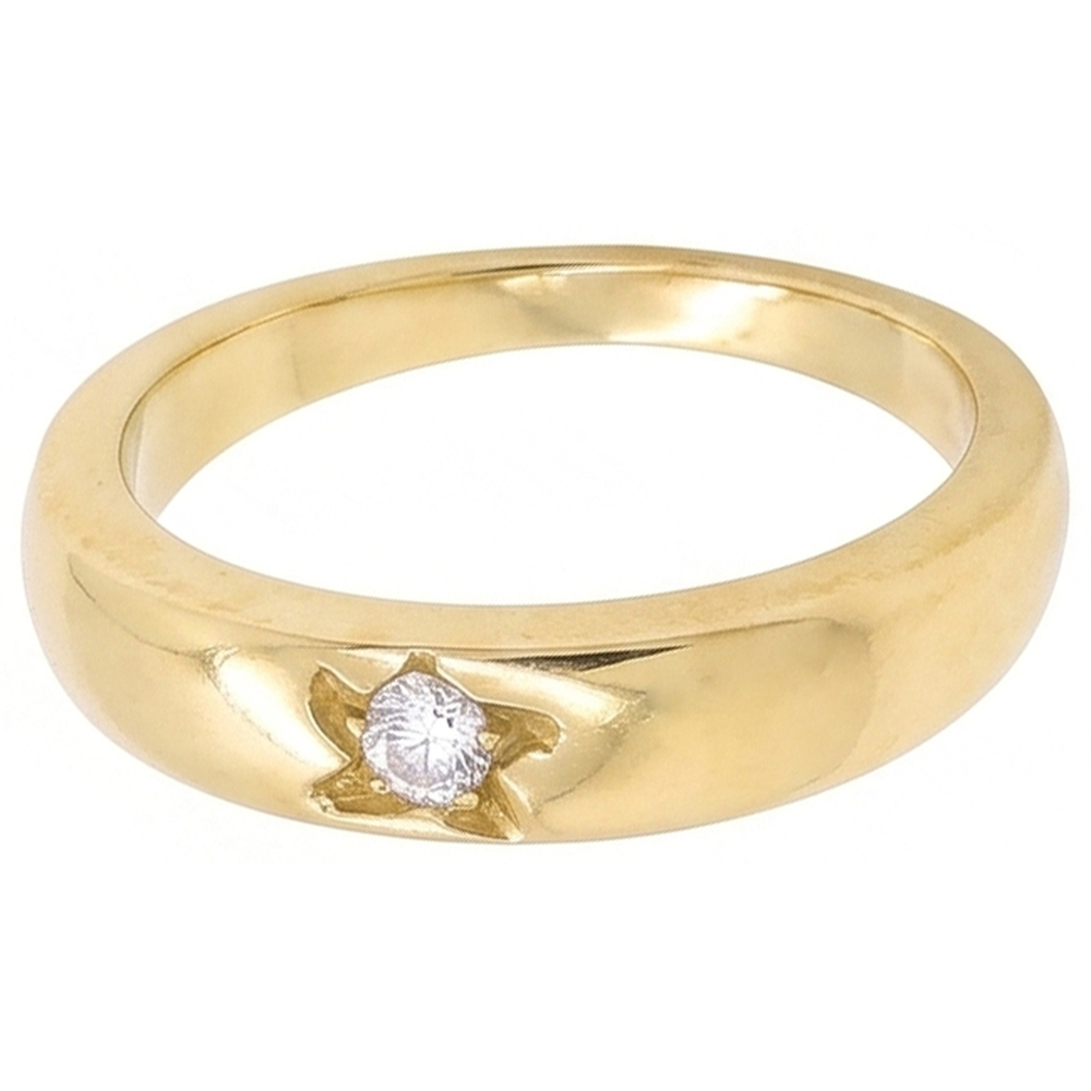 Natural Diamond Ring 0.50ct - Yellow Gold 14K