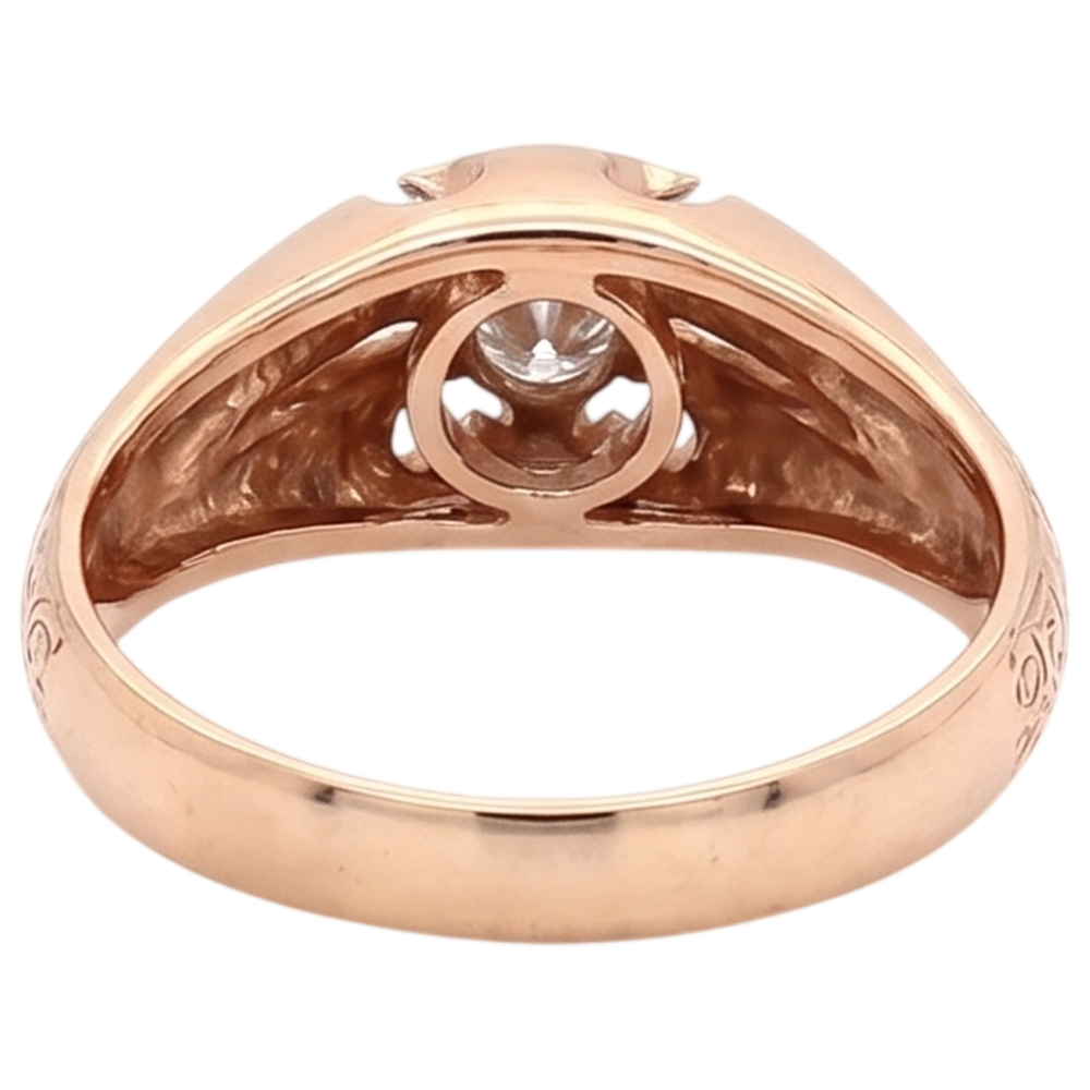 Natural Diamond Ring 0.50ct - Yellow Gold 14K